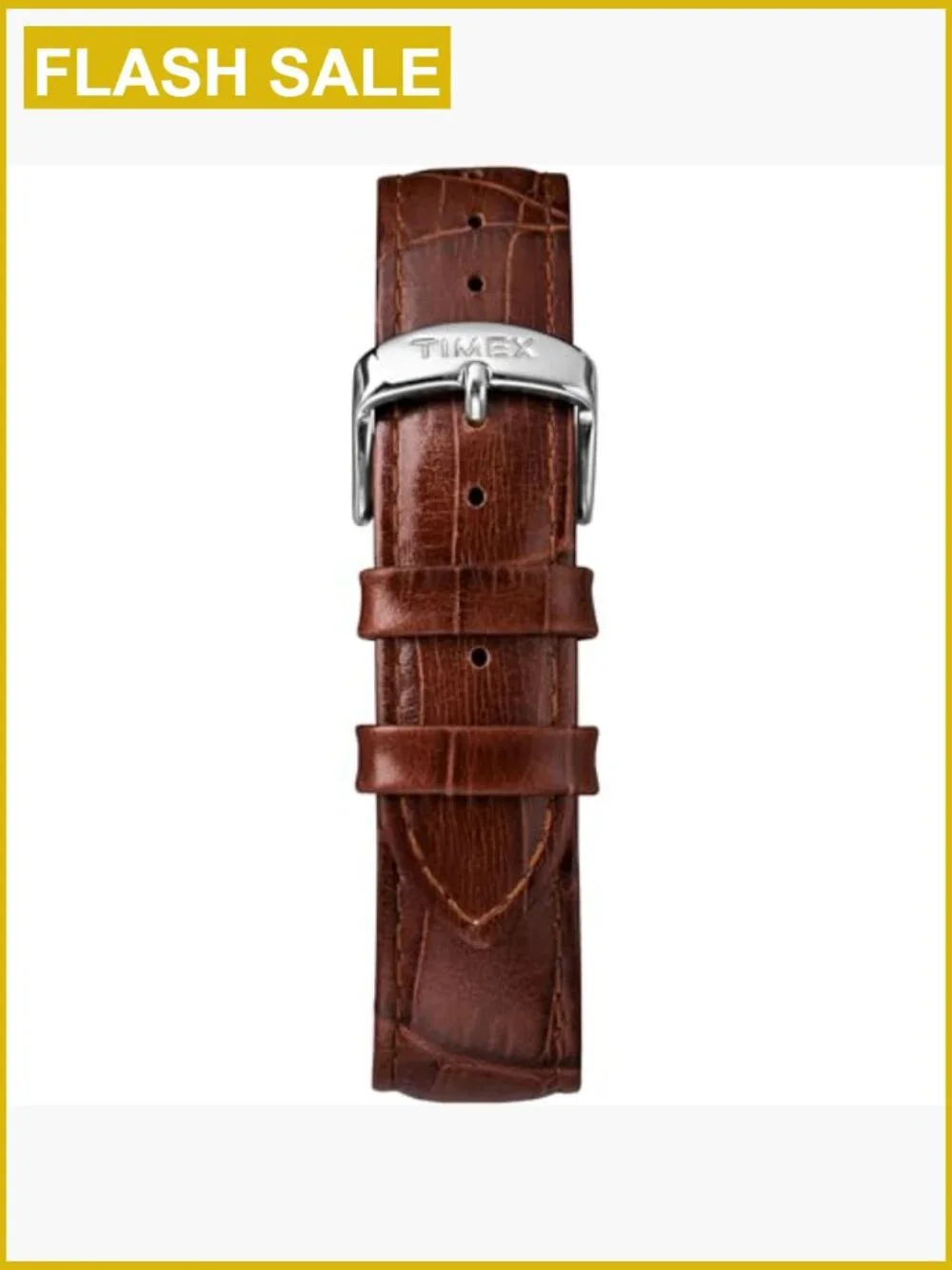 Men's Easy Reader Leather Strap Watch Analog Quartz